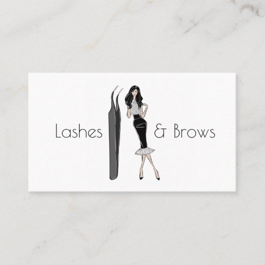 Lashes en Brows Visitekaartje (Voorkant)