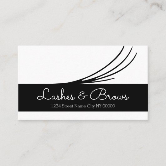 Lashes en Brows Visitekaartje (Voorkant)