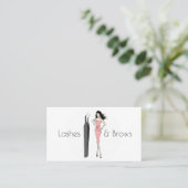 Lashes en Brows Visitekaartje (Staand voorkant)