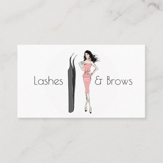 Lashes en Brows Visitekaartje (Voorkant)