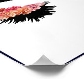 Lashes en Flowers Poster (Hoek)