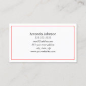 Lashes en Lipstick Makeup Artist Visitekaartje (Achterkant)