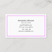 Lashes en Lipstick Makeup Artist Visitekaartje (Achterkant)