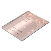 Lashes Event Roos Drift Makeup Artist Bridal Spark Notitieboek (Linkerzijde)