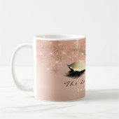 Lashes ExAttentie Beauty Studio Roze Gold Glitter Koffiemok (Links)