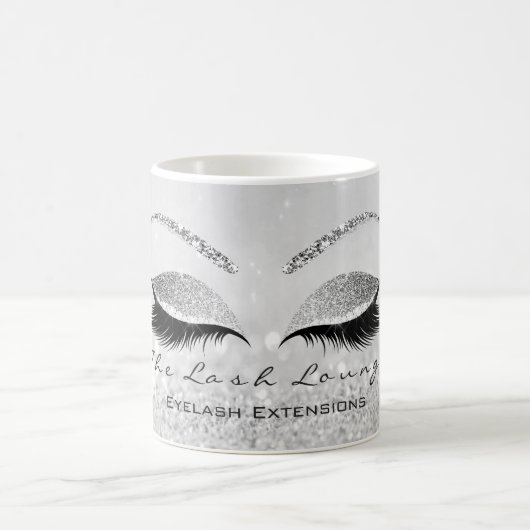 Lashes ExAttentie Beauty Studio Silver Grey Glitte Koffiemok (Center)