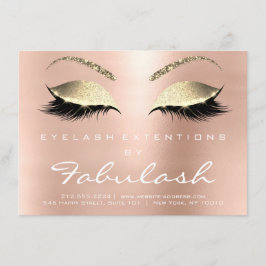 Lashes Extension Aftercare Instruction White Pink