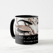 Lashes Extension Eye Makeup Copper White Marble Mok (Voorkant links)
