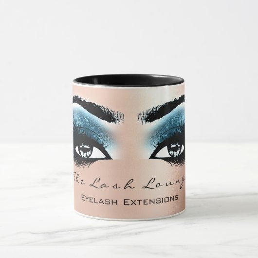 Lashes Extension Eye Makeup Studio Blue Black Roos Mok (Midden)