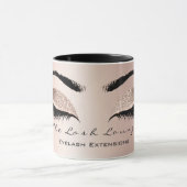 Lashes Extension Eye Makeup Studio Glitter Black Mok (Midden)