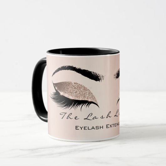 Lashes Extension Eye Makeup Studio Glitter Black Mok (Voorkant links)