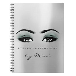 Lashes Extension Eyes Make-up Artiest Grijs Blauwg Notitieboek