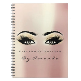 Lashes Extension Eyes Makeup Artist Champaigne Notitieboek