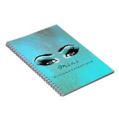 Lashes Extension Eyes Makeup Artist Ocean Browns Notitieboek (Rechterzijde)