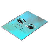 Lashes Extension Eyes Makeup Artist Ocean Browns Notitieboek (Linkerzijde)