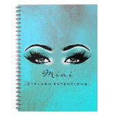 Lashes Extension Eyes Makeup Artist Ocean Browns Notitieboek (Voorkant)