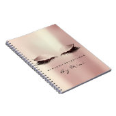 Lashes Extension Eyes Makeup Artist Roos Blush Notitieboek (Rechterzijde)