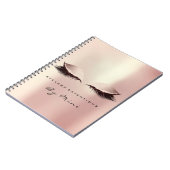 Lashes Extension Eyes Makeup Artist Roos Blush Notitieboek (Linkerzijde)