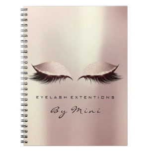 Lashes Extension Eyes Makeup Artist Roos Blush Notitieboek