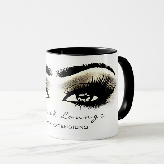 Lashes Extension Make-up Studio Gold Eyes Wit Mok (Voorkant rechts)