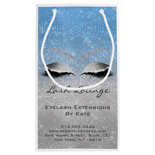 Lashes Extension Makeup Artist Beautique Blue Grey Klein Cadeauzakje (Achterkant)
