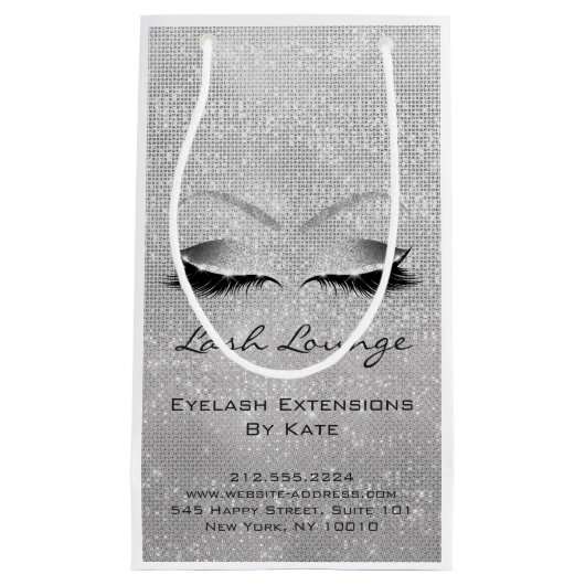 Lashes Extension Makeup Artist Beautique Blue Grey Klein Cadeauzakje (Voorkant)