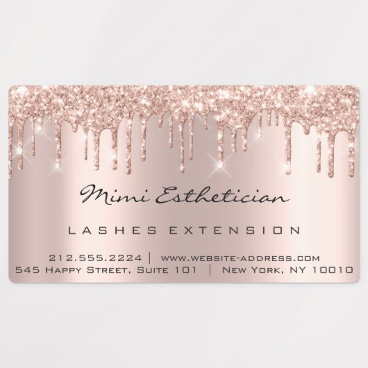 Lashes Extension Makeup Artist drijft Cosmetisch R Labels (Design 1)