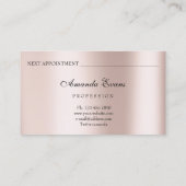 Lashes Extension Makeup Artist Eye Professional Afsprakenkaartje (Achterkant)