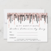 Lashes Extension Makeup Certificate Cadeau (Voorkant)
