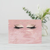 Lashes Extension Makeup Certificate Gift Marble (Staand voorkant)