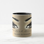 Lashes Extension Makeup Studio EyesSepia Gold Mok (Midden)