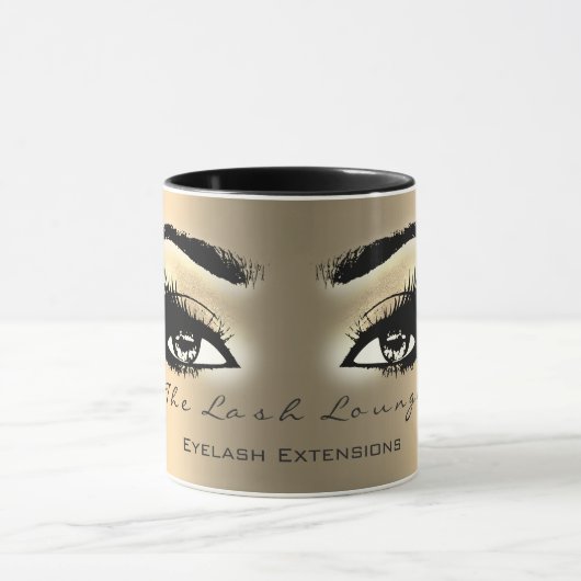 Lashes Extension Makeup Studio EyesSepia Gold Mok (Midden)