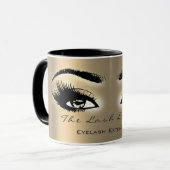 Lashes Extension Makeup Studio EyesSepia Gold Mok (Voorkant links)