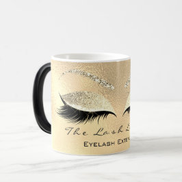 Lashes Extension Makeup Studio Gold Sparkl Glitter Magische Mok