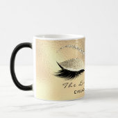 Lashes Extension Makeup Studio Gold Sparkl Glitter Magische Mok (Links)