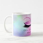 Lashes Extension Makeup Studio Pink Ombre Glitter Koffiemok (Links)