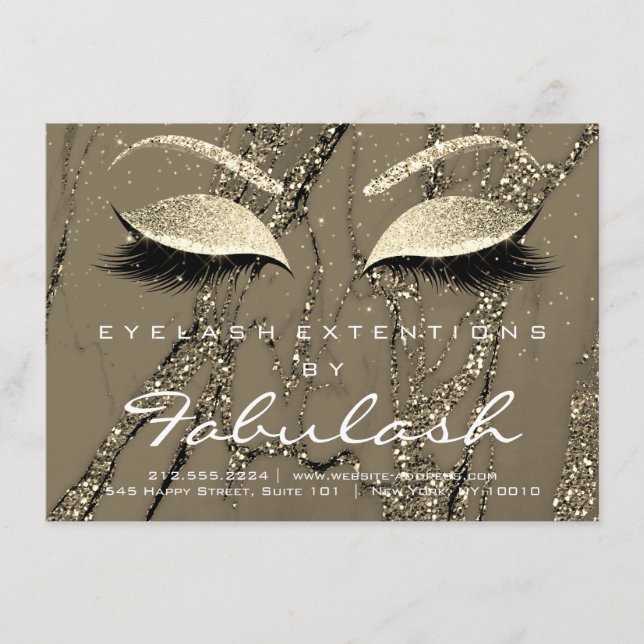 Lashes Extension Natercare Instruction Marble Gold (Voorkant)