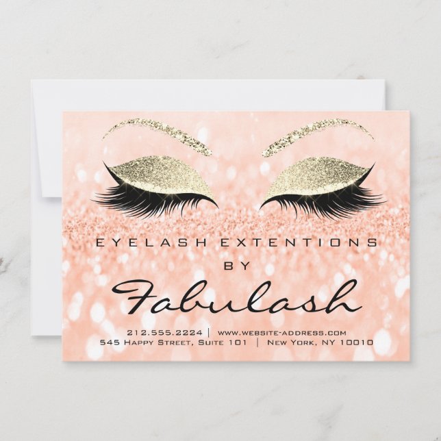 Lashes Extension Natercare Instruction Peach Gold (Voorkant)