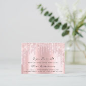 Lashes Extension Natercare Instruction Pink Driver Afsprakenkaartje (Staand voorkant)