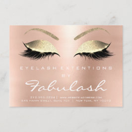 Lashes Extension Natercare Instruction Pink Gold