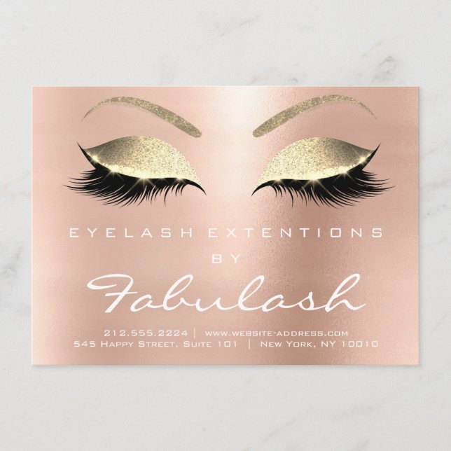 Lashes Extension Natercare Instruction Pink Gold (Voorkant)