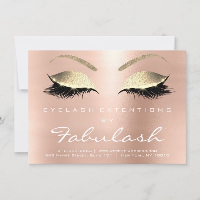 Lashes Extension Natercare Instruction Pink Gold (Voorkant)