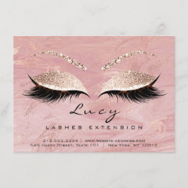 Lashes Extension Natercare Instruction Pink Marble