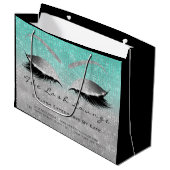 Lashes Extension Natercare Instruction Silver Blue Groot Cadeauzakje (Voorkant Gekanteld)