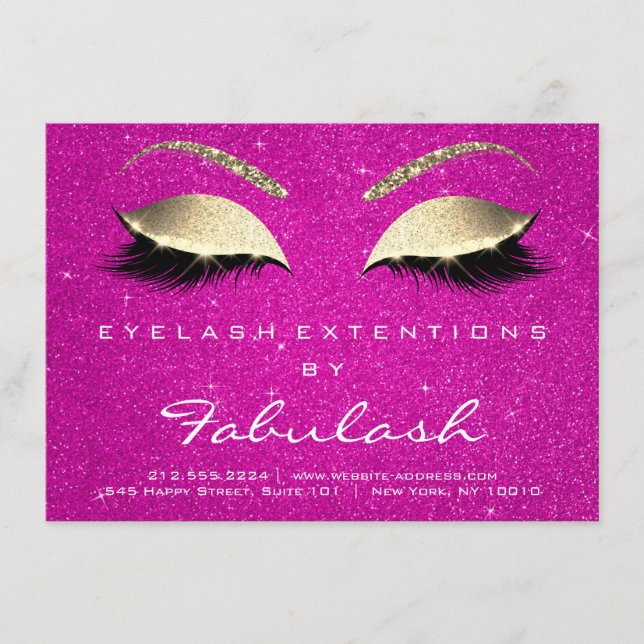 Lashes Extension Natercare Instruction Vivid Pink (Voorkant)