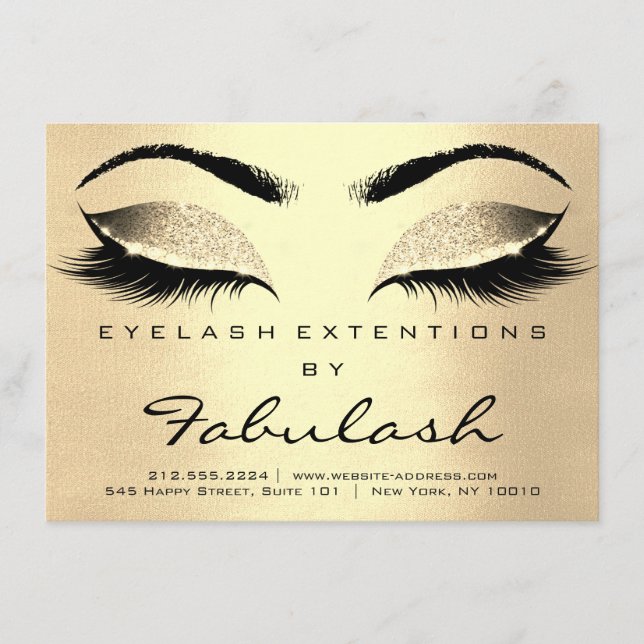 Lashes Extension Natercare Instructions Champaigne (Voorkant)