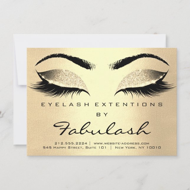 Lashes Extension Natercare Instructions Champaigne (Voorkant)