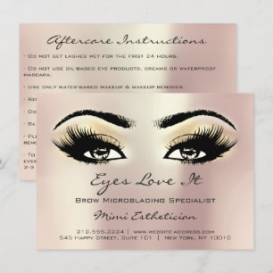 Lashes Extension Natercare Instructions Gold Roos Kaart