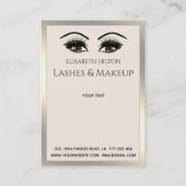 Lashes Extension Natercare Instructions luxe Visitekaartje (Achterkant)