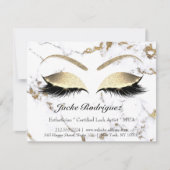 Lashes Extension Natercare Instructions Makeup Eye Kaart (Voorkant)